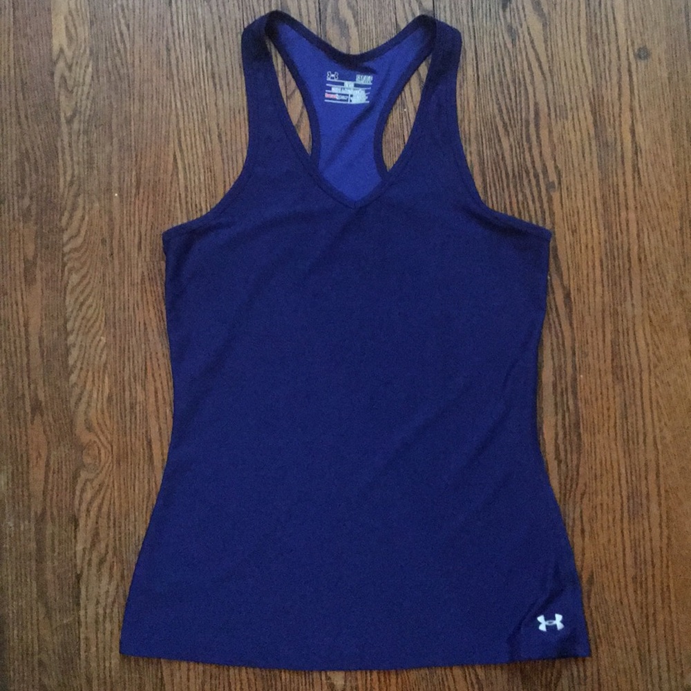 Small Blue Underarmour Fitted Tank Top